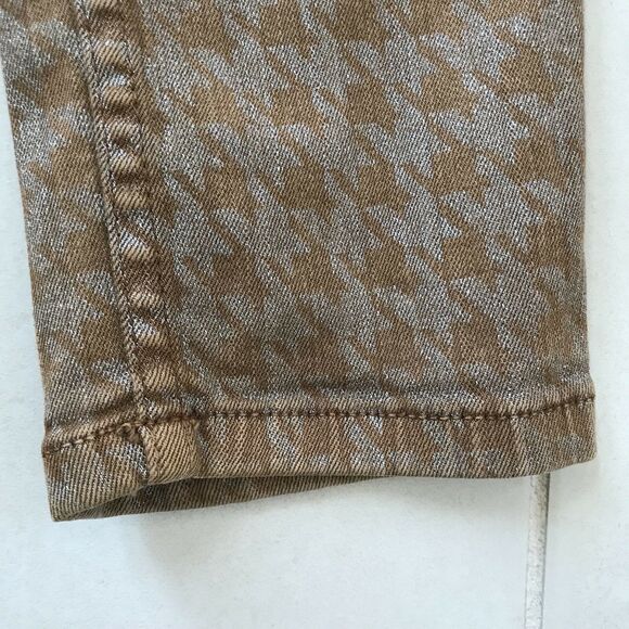 Level 99 Janice Women Jeans Ultra Skinny Low Rise Ankle Houndstooth Denim - Picture 9 of 11